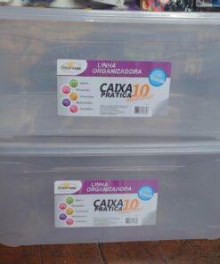 CAIXA ORGANIZADORA MULTIUSO PRÁTICA 10L MARBEL TRANSPARENTE